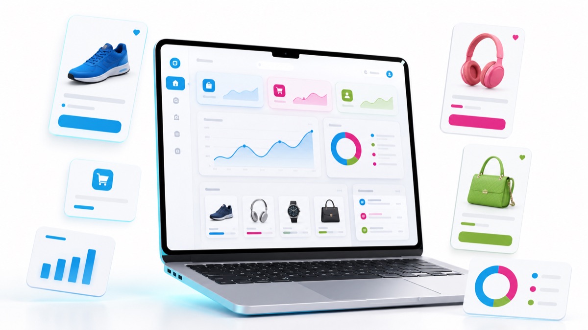 Nova Store e-ticaret yönetim paneli arayüzü